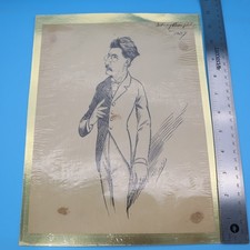 Walt McDougall Original Cartoon Art 1890's NY World Humor HAND DRAWN & SIGNED e picture