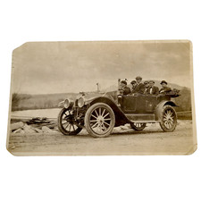 RPPC 1913 old Auto Real Photo at Lancaster Antique Vintage Postcard picture