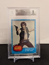 1977 Topps Star Wars #58 Harrison Ford as Han Solo Rookie BGS 8 (Not PSA) π₯ picture