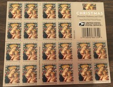 Scott #5143 Christmas Florentine Madonna & Child Book of 20 Stamps MNH picture