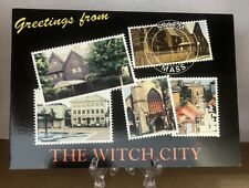 Greetings From The Witch City Postage Stamp Views, Salem, Massachusetts Postcard picture