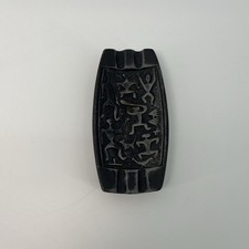 VTG Hawaiian Lava Tiki Ashtray Joe Kaneohe MCM 6” 1960s Souvenir Retro Tribal picture