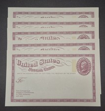 Vintage 1873-1973 United States Postal Card 100th Anniversary LOT (5) picture