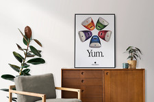 Vintage Apple Computer iMac 5 Flavors YUM Poster 1999 Think Different 28 x 22 picture