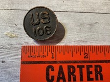 ORIGINAL WWI US 106TH REGIMENT 27TH DIVISION COLLAR DISK picture