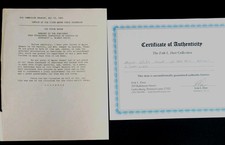 1963 JFK White House Press Release Astronaut Gordon Cooper W COA picture