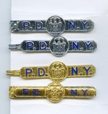 Vintage NYPD New York City Police PDNY Tie Bars / Money Clips (Lot of Four Diff) picture