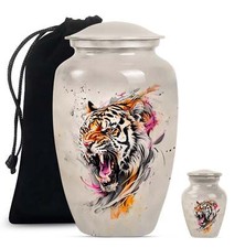 Tiger Tribute: Artful Aluminium Handcrafted Cremation Keepsake picture