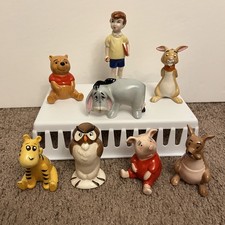 Vintage Beswick Walt Disney Winnie The Pooh Figurines Complete Set of 8 Ceramic picture