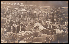 Troy, New York, Troy Market Place, Farmers' Market, Real Photo Postcard RPPC picture