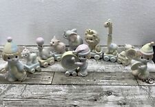 Enesco Precious Moments Birthday Train Series 10 Piece Set from 1985-1987 Clowns picture
