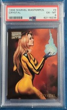 1996 Marvel Masterpieces Crystal PSA 6 EX-MT Card #9, Rare Beautiful Card picture