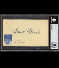 FRANKIE FRISCH Signed Government Postcard BAS JSA HOF GPC Auto BECKETT PSA/DNA picture