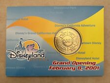 DISNEYLAND RESORT GRAND OPENING 2001 COMMEMORATIVE MEDALLION COIN Disney Parks picture