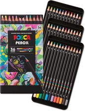 POSCA® Colored Pencils, Soft Core, 36 Count ~ New ~ picture