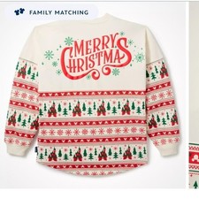 Disney Parks Santa Mickey Mouse Merry Christmas Fair Isle Spirit Jersey NWT (M) picture
