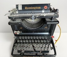Antique 1920s Standard Remington No. 12 Typewriter Vintage Cast Iron Black picture