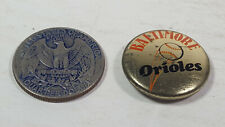 1986 Baltimore Orioles MLB Crane Potato Chips Pinback Collectible Pin Rare Vtg picture