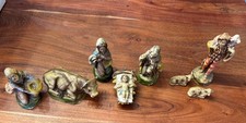 Vtg Nativity Set  Made In Italy 8 Figures Mary Joseph Jesus Shepard picture