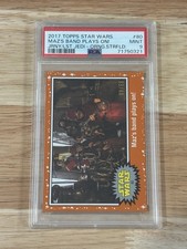 2017 Topps Star Wars Jrny to The Last Jedi #80 Maz's Band Plays On 9/50 PSA 9 picture