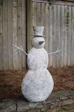 40'' Metal Snowman Welcoming Winter Perfect For Christmas Season Tabletop Decor picture