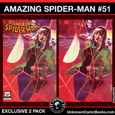 [2 PACK] AMAZING SPIDER-MAN #51 UNKNOWN COMICS GERALD PAREL EXCLUSIVE VAR (06/05 picture