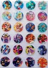 TAZOS 3D SAINT SEIYA VOL 3, 4 & 5 FULL SET 150/150 TOEI ANIMATION POGS FLIPS picture