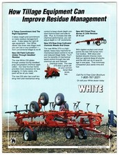 1989 White Tillage Equipment - Original Print Advertisement (11in x 8in) picture