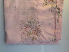 VIntage Floral Fashion Manor Penn Prest Double Percale Flat Sheet Pink FULL picture
