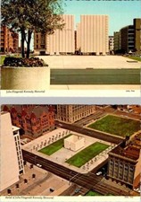2~ca1970's 4X6 Postcards DALLAS, TX Texas JFK~JOHN KENNEDY MEMORIAL VIEW picture