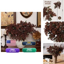 Zeyune 3 Pcs Fall Brown Faux Berry Stem 42'' for Vase picture