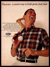 1966 MacGregor Dacron By DuPont Short Sleeve Sport Shirt Tennis Vintage Print Ad picture