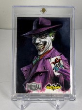 2025 SkyBox Metal Universe Batman #NNO Will Pleydon Sketch Cards Joker 1/1 picture