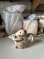 Vintage 1979 Enesco Japan Ceramic Squirrel Tea Pot Anthropomorphic picture