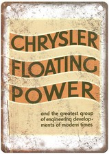 1932 Chrysler Floating Power Vintage Auto Ad Retro Look Metal Sign AM4395 picture