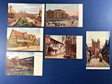 6 Foreign English Cities & Towns Antique Postcards. 1906-1908. PUBL: Tuck NICE  picture