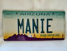 Vintage 2005 Arizona Grand Canyon State Vanity MANIE License Plate 1021 picture