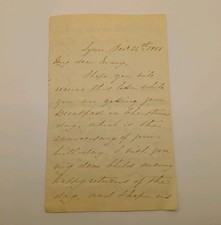 1855 Victorian Christmas Birthday Letter PencilCase Gift Lynn Norfolk Family picture