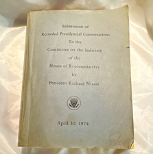 Richard Nixon Submission of Recorded Presidential Conversations, Bound Vol 1974 picture
