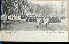 H. Greve vintage postcard Münster Germany Parade Kaiser posted 1905..P60 picture