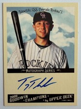 Troy Tulowitzki 2009 Upper Deck Goodwin Champions Auto #A-TT Rockies picture