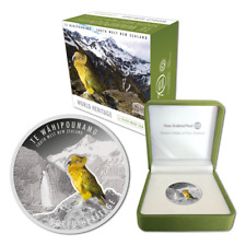 2015 New Zealand 1oz Silver Proof Coin - UNESCO World Heritage with Kea Bird picture