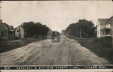 Tilden, Nebraska NE Antelope & Madison County Line Omaha Original Vintage RPPC picture