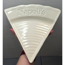 Vintage Napoli's Pizza Plate – Wordware 1966–2001 Ceramic Slice Dish, Rare picture