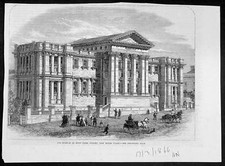 1866 Illustrated London News Antique Print of Sydney Museum, NSW Australia picture