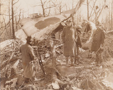 1936 Press Photo Wreckage of TWA Flight 1 Crash near Uniontown, Pennsylvania picture
