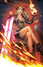 π₯ REALM OF X #1 DAVID NAKAYAMA NYCC FOIL Magik Virgin Variant picture