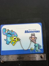 Korea Licensed IKNOWK Sulley and Boo Chain Disney Pin Monsters Inc Pixar (J) picture