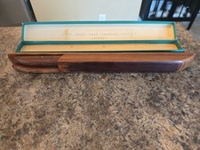 ROBESON SHUREDGE GOURMET CARVER 2 KNIVE SET IN WOOD CASE w/Original Box picture
