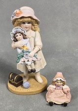 Vintage JAN HAGARA Porcelain CATHY & AMANDA DOLL Bisque FIGURINES Lot of 2 picture